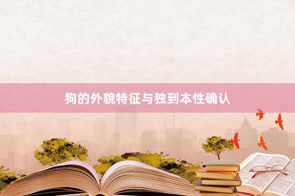 狗的外貌特征与独到本性确认